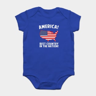 America Best Country In The Nation Baby Bodysuit